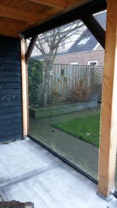 Windbreekdoek tuin rolsysteem